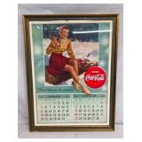 1941 FRAMED COKE CALENDAR