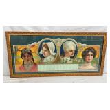 FRAMED SWIFTS 1901 AMERICAN GIRL