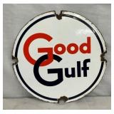 10 1/2IN PORC. GOOD GULF PUMP PLATE