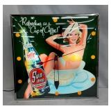 16IN GOLDEN COLA CLOCK