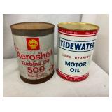 1QT TIDEWATER AERO SHELL CANS