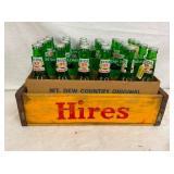 HIRES WOODEN DRINK CRATE
