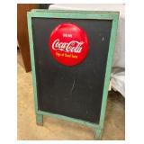 EARLY COKE MENU SIDEWALK SIGN