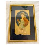 1918 FRAMED 1918 CALENDAR PAGE 5X8