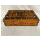 WOODEN SUNDROP COLA 24 BOTTLE CARRIER