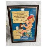 FRAMED 1931 MORNING STAR DAIRY CALENDAR