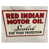 DSP RED INDIAN MOTOR OIL SIGN
