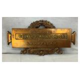 METAL GOODYEAR RECOGNITION PLAQUE