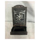 CLEAN FLOUR MATCH SAFE W/ FLYING HORSE 