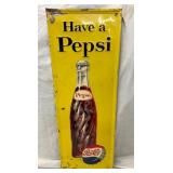 SST EMB. PEPSI VERTICAL SIGN W/ BOTTLE