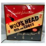 15IN WOLFS HEAD CONTEMPORARY CLOCK