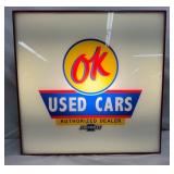 15IN OK USED CARS CONTEMPORARY CLOCK