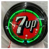 18IN. 7-UP NEON CLOCK