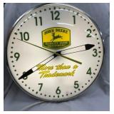15IN JOHN DEERE CLOCK