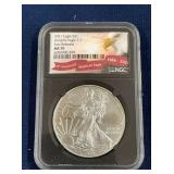 LOT 552 2021 MS70 SILVER EAGLE