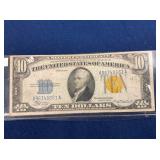 LOT 570 $10 BLUE SEAL 1934A