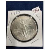 LOT 576 1982 1 OZ SILVER LIBERTAD