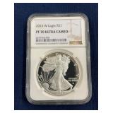 LOT 623 2023W PF70 SILVER EAGLE