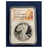 LOT 625 2023 W PF70 SILVER EAGLE