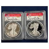 LOT 631 (2) 2017W PR70 SILVER EAGLES