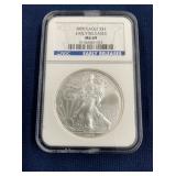 LOT 653 2008 1 OZ MS69 SILVER EAGLE