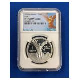LOT 655 1990 PF69 1 OZ SILVER LIBERTAD