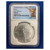 LOT 665 2022 1 OZ SILVER MS70 LIBERTAD