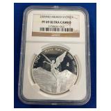 LOT 670 2009 1 OZ SILVER PF69 LIBERTAD