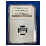 LOT 672 2009 1/20 OZ SILVER PF70