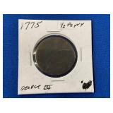 LOT 686 1775 1/2 PENNY