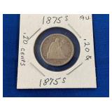 LOT 691 1875 S 20C SEATED LIBERTY