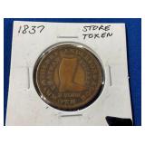 LOT 693 1837 STORE TOKEN