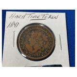 LOT 694 1841 HARD TIME TOKEN