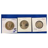 LOT 737 1978S 50C,1928 25C, 1986 50C