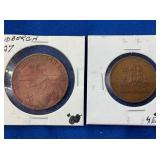 LOT 746 1927 LINBERGH, COLONIES COINS