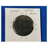 LOT 747 1749 1/2 PENNY ERROR UPSIDE DOWN