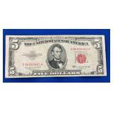 LOT 760 1953B $5 RED SEAL