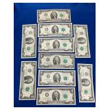 LOT 768 (10) $2 BILLS