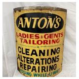 CONVEX ANTONS TAILORING WOODEN SIGN