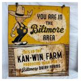 DST BILTMORE KAN WIN FARM SIGN 38X44