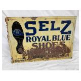 SST SELZ ROYAL BLUE SHOES SIGN