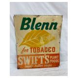 SST BLENN TOBACCO SIGN 20X23 1/2