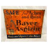 SST BAYER ASPIRIN SIGN 8 12X15
