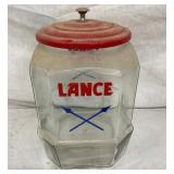 TALL LANCE JAR W/ CROSS ARROWS W/ LID
