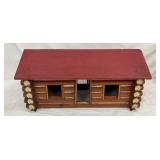 FOLK ART LOG CABIN 21X10