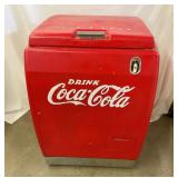 EMB. COCA COLA DRINK BOX LIFT TOP COOLER