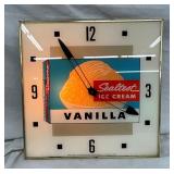 15IN LIGHTED SEALTEST VANILLA CLOCK