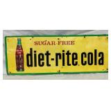SST EMB. DIET RITE COLA SIGN 32X12