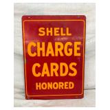 DSP SHELL CHARGE CARDS SIGN