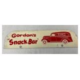 GORDONS SNACK BAR TAG TOPPER